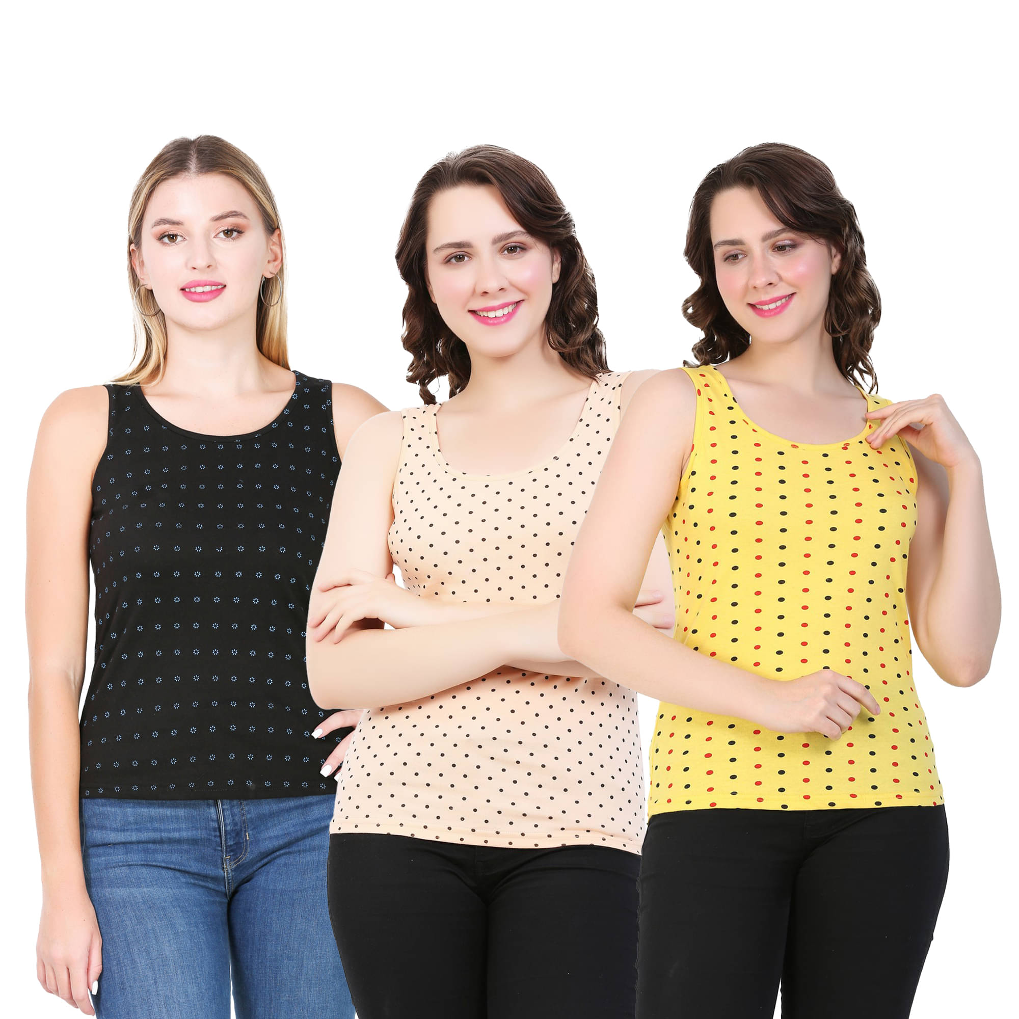     			Volex Women's Cotton Tank Top ( Multicolor )