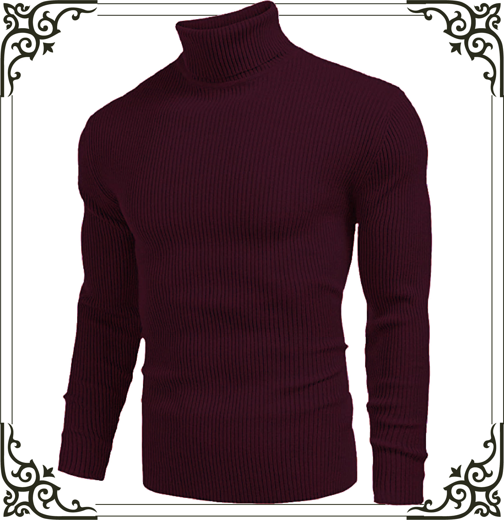 fashlook Woollen High Neck Men's Sweatshirt - Maroon ( Pack of 1 )     			fashlook Woollen High Neck Men's Sweatshirt - Maroon ( Pack of 1 )