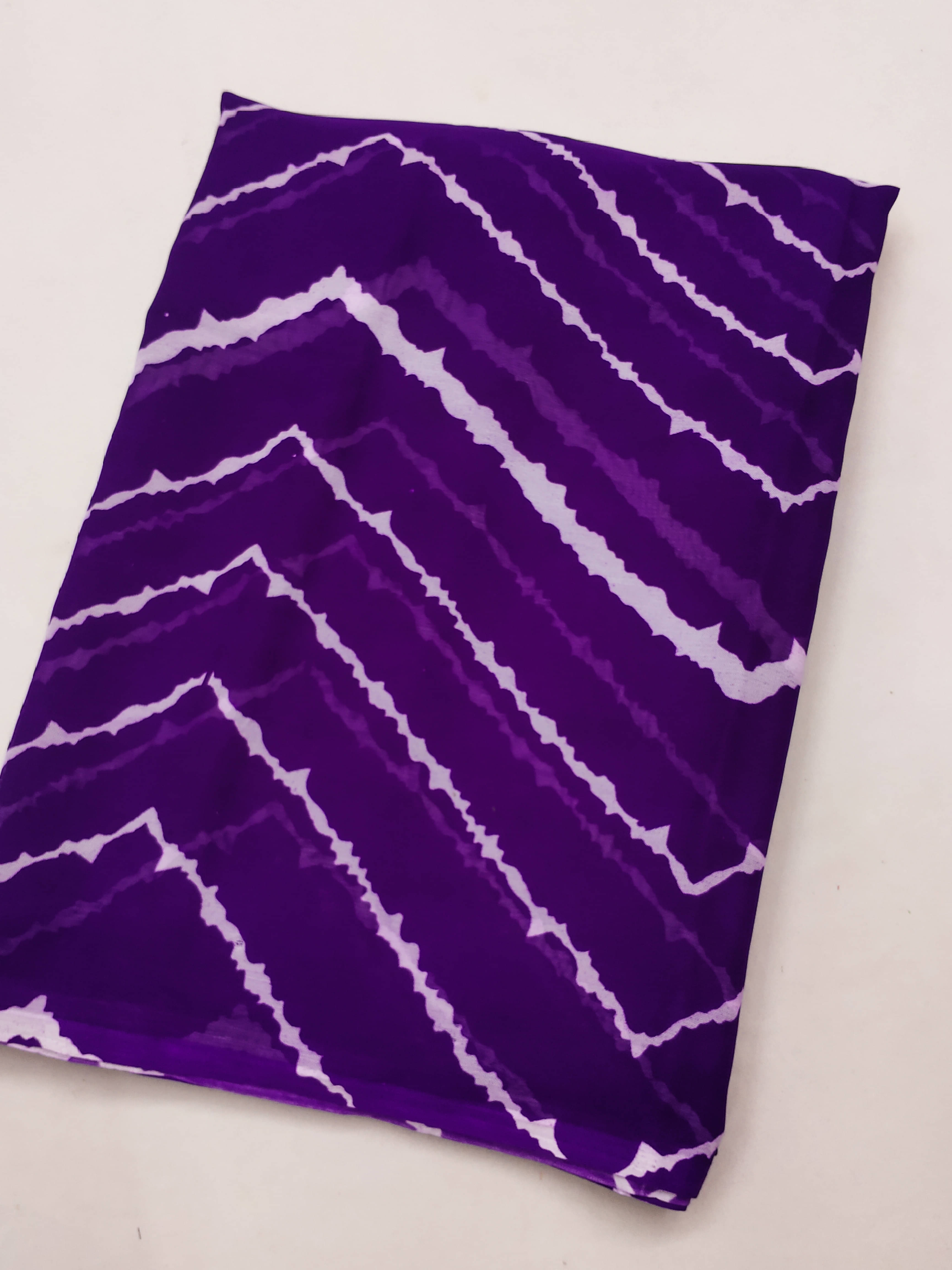 ANAND SAREES Georgette Printed Chanderi saree With Unstitched Blouse Piece ( Purple ) ANAND SAREES Georgette Printed Chanderi saree With Unstitched Blouse Piece ( Purple )