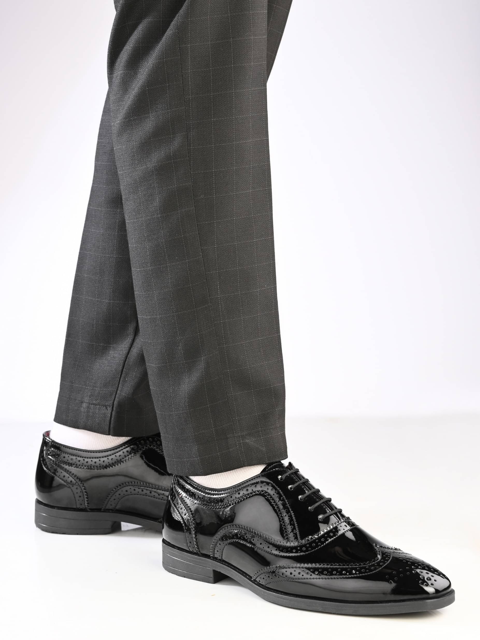     			Afrojack Black Men's Derby Formal Shoes