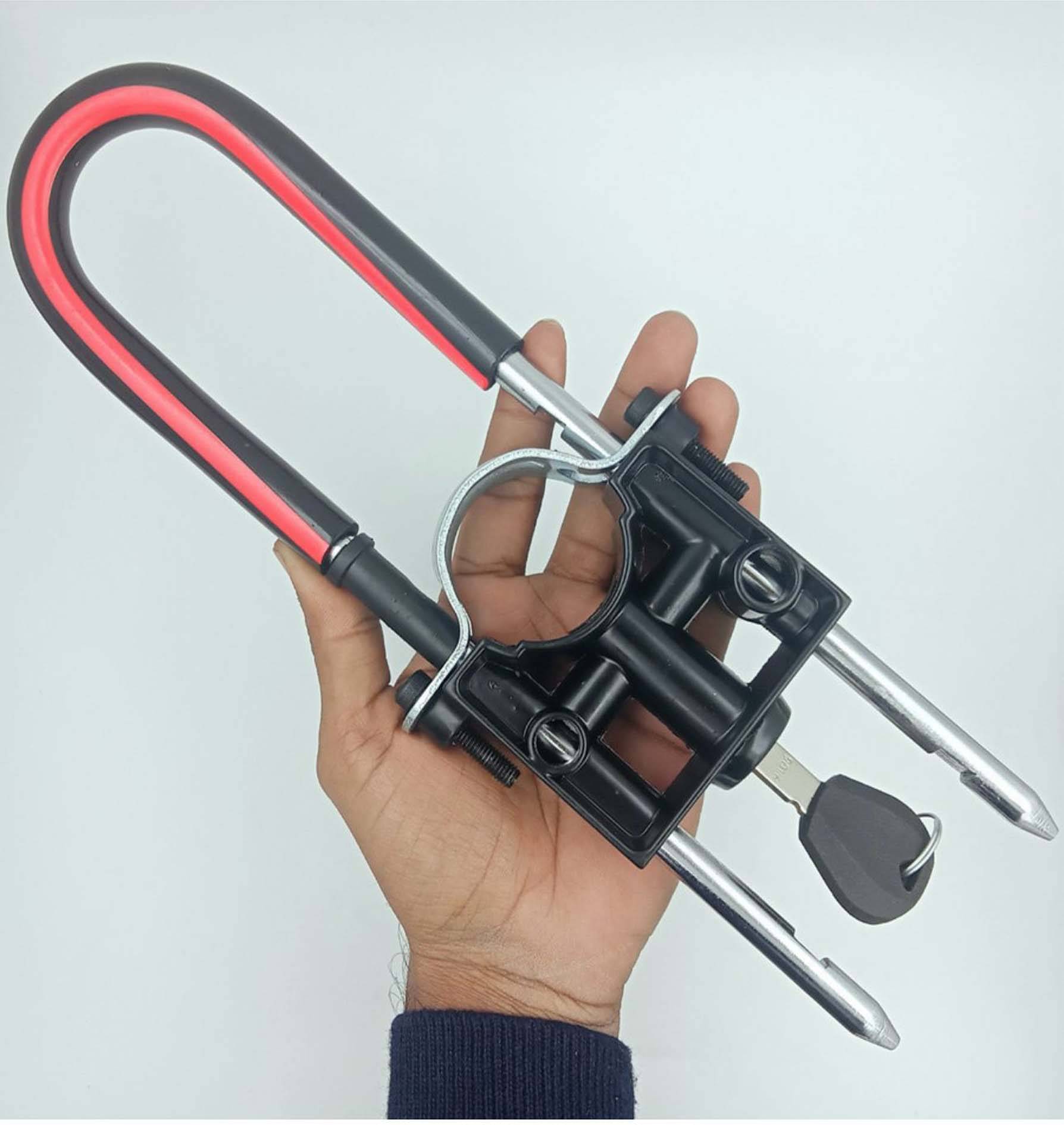     			Best Quality Universal Fit Bike Wheel Lock Best quality bike wheel lock (Universal) Wheel Lock  (Black)