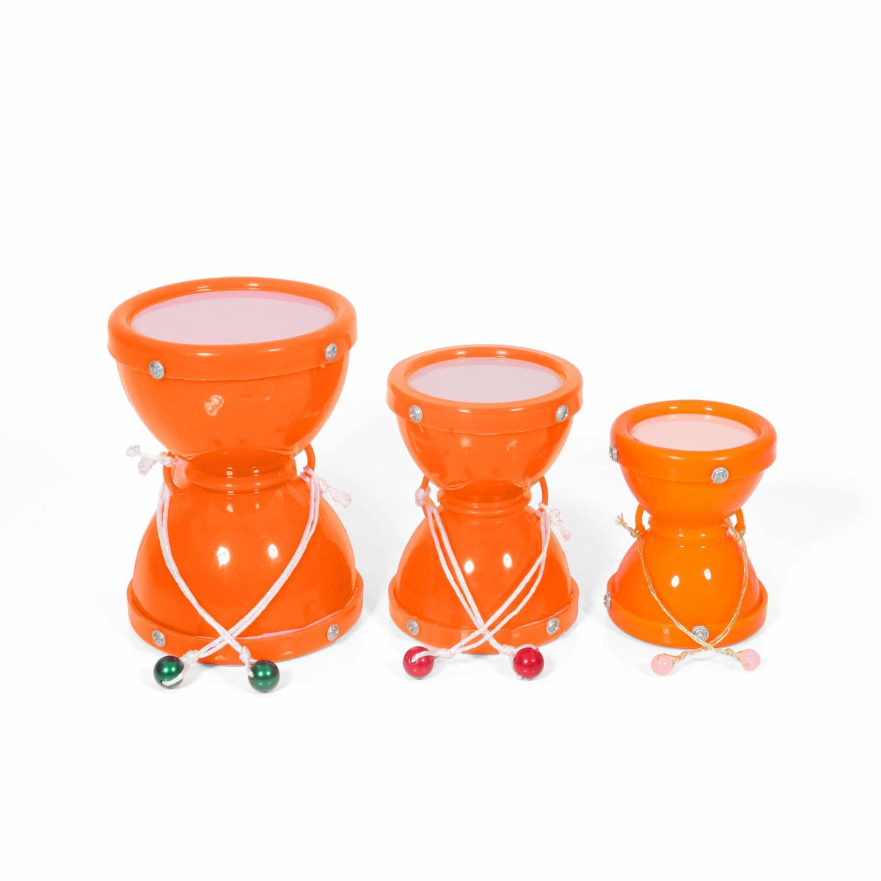     			Damru Combo of Small, Medium and Big ( 7x8.2cm, 8.3x10.2cm, 9.5x12.9cm)