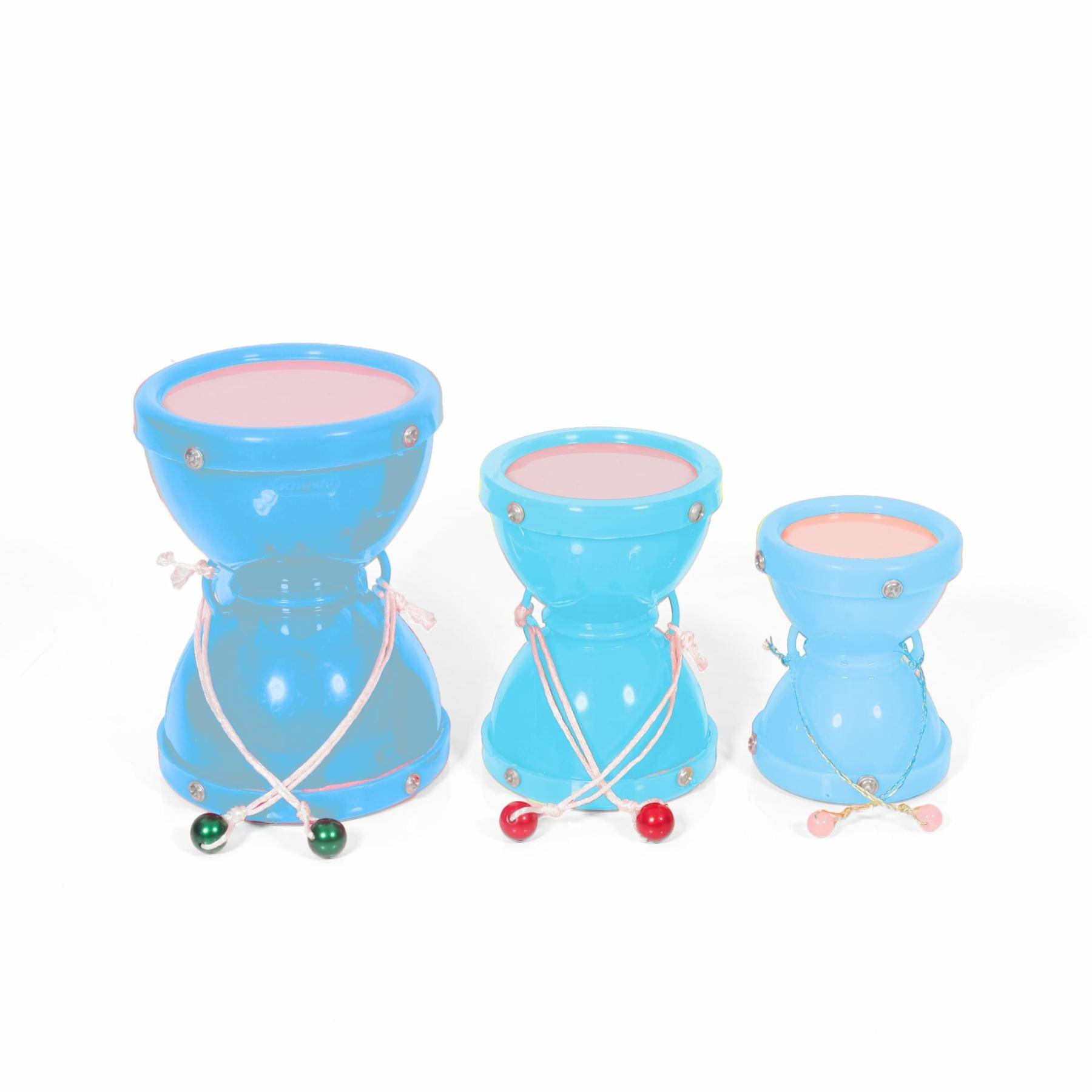     			Damru Combo of Small, Medium and Big ( 7x8.2cm, 8.3x10.2cm, 9.5x12.9cm)