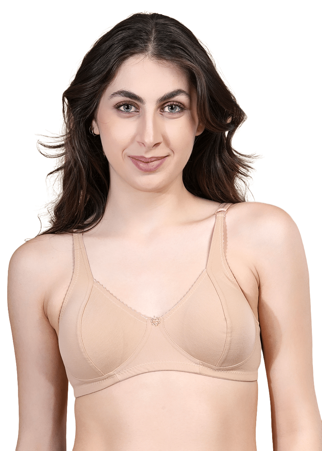Dempsey Pack of 1 Cotton Blend Non Padded Everyday Bra For Women ( Beige ) Dempsey Pack of 1 Cotton Blend Non Padded Everyday Bra For Women ( Beige )