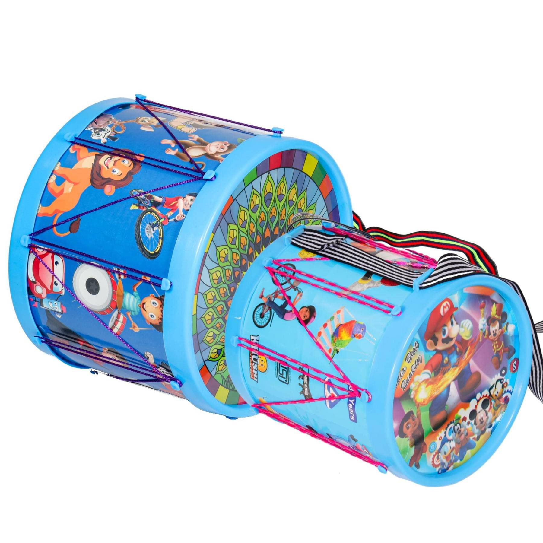     			Drum Combo of Long and Big Drum ( 17.4x17.8cm, 22.3x16.9cm )