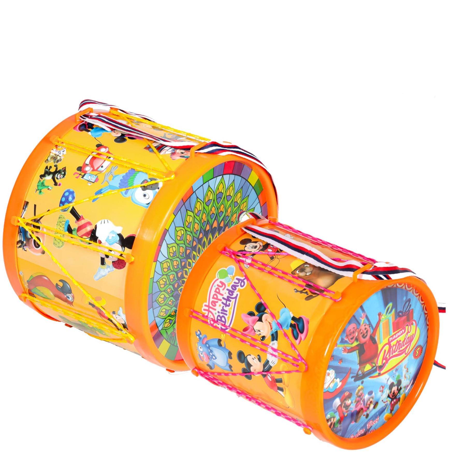     			Drum Combo of Long and Big Drum ( 17.4x17.8cm, 22.3x16.9cm )