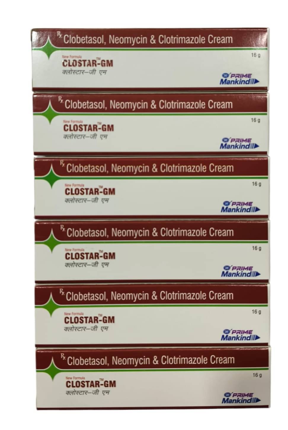     			Clostar Face Cream For All Skin Type, 16gm ( Pack of 6)