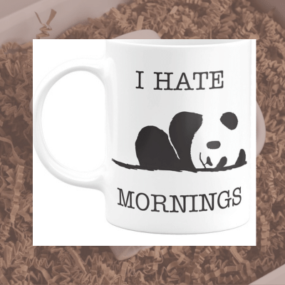 InShreys I hate Mornings Graphic Ceramic Coffee Mug 330 mL ( Pack of 1 ) InShreys I hate Mornings Graphic Ceramic Coffee Mug 330 mL ( Pack of 1 )