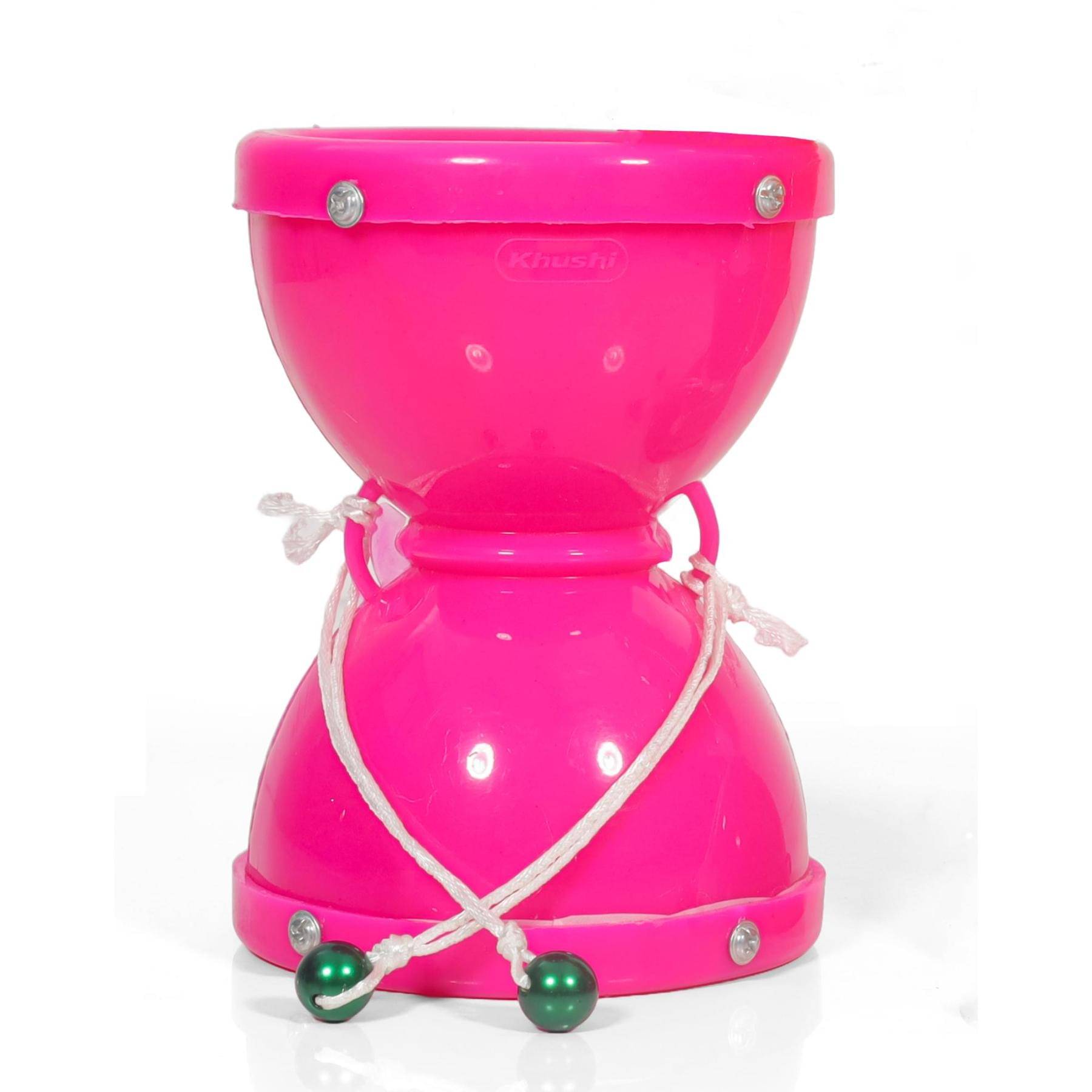     			Khushi Enterprise – Medium Size Plastic Damru (4 Inch | 7 x 8.2 cm | 50g | ISI Certified)