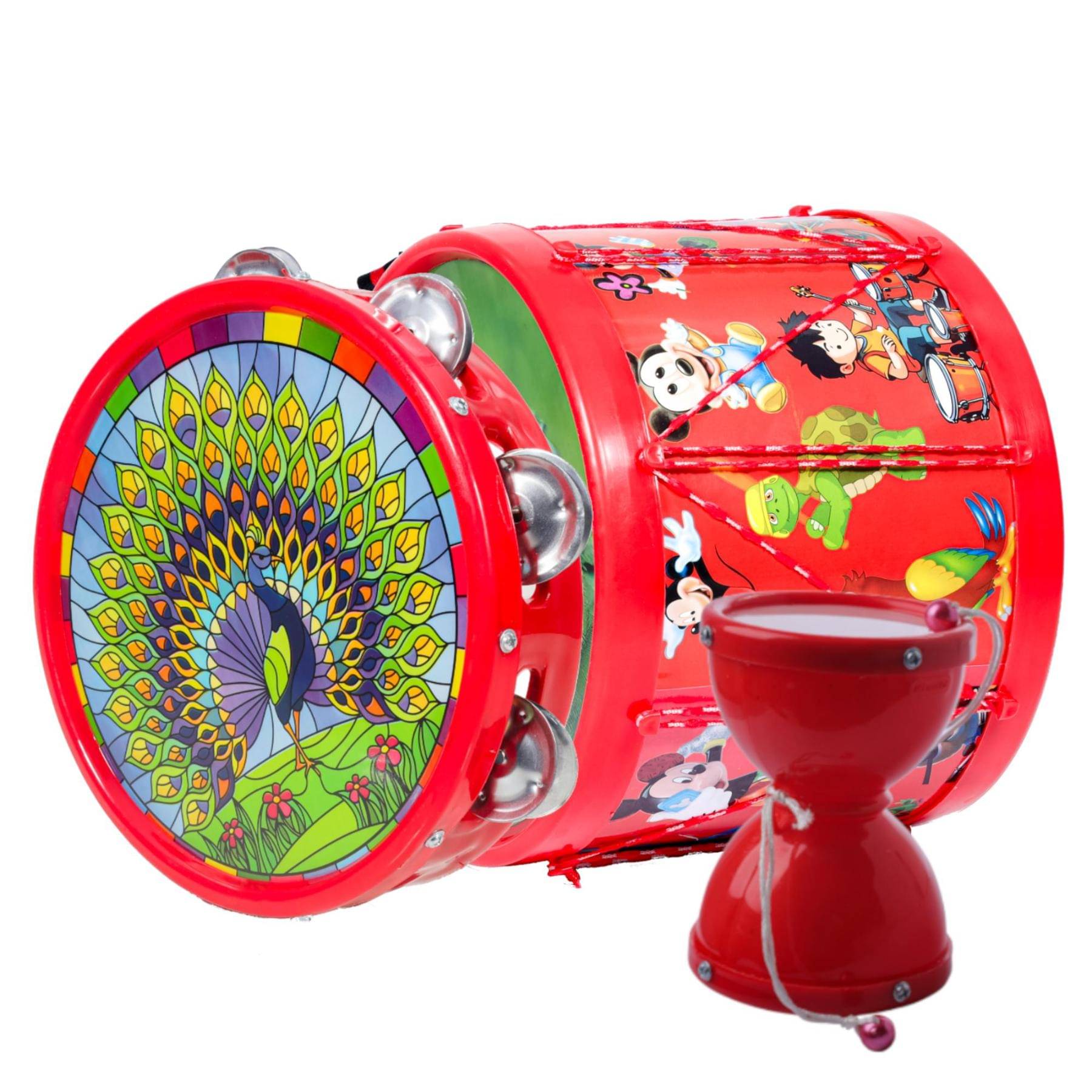     			Muiscal Khanjari (23.7x5cm), Damru(9.5x12.9cm) with Drum ( 22.3x16.9cm)