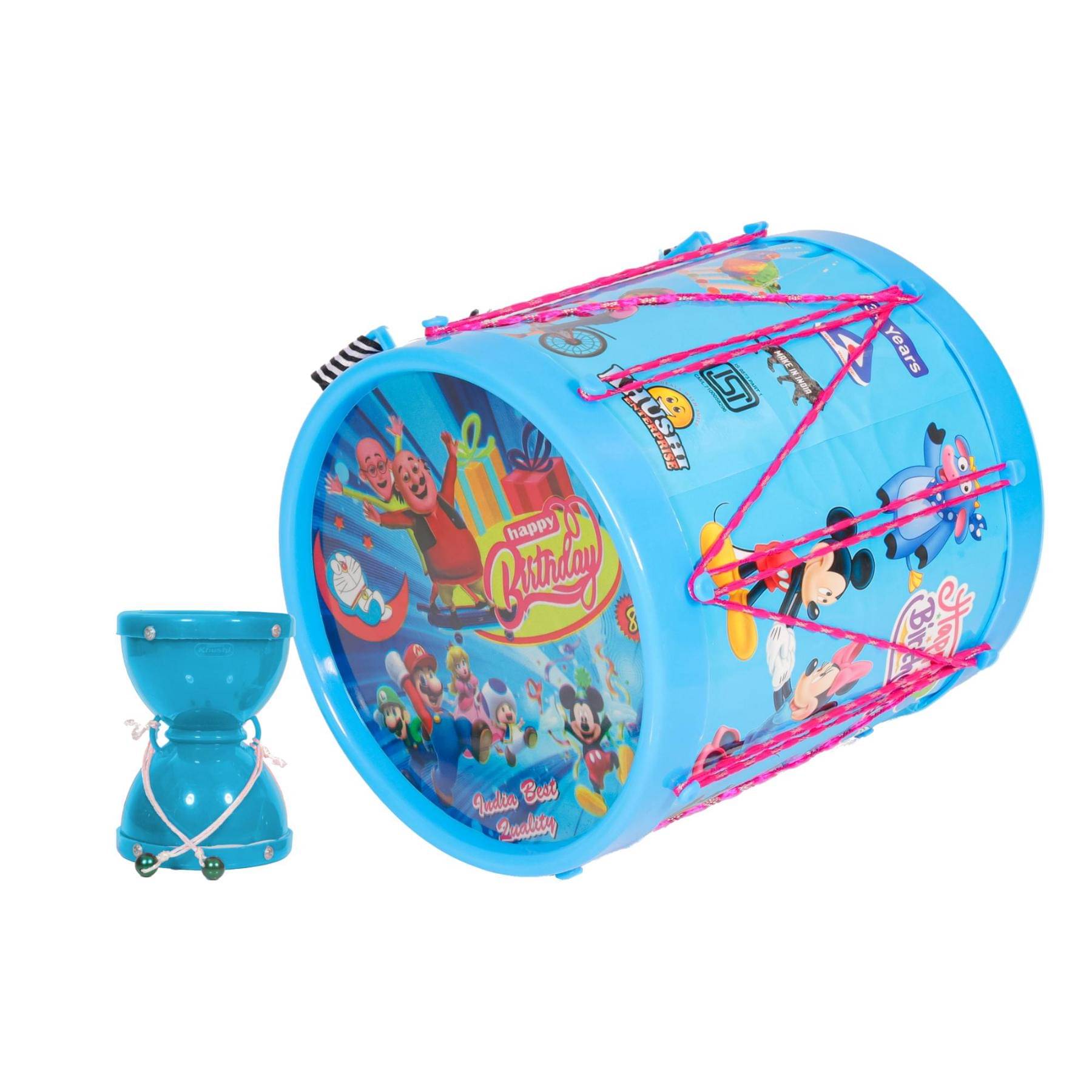     			Musical Damru (7x8.2cm) with Drum (17.4x17.8cm)