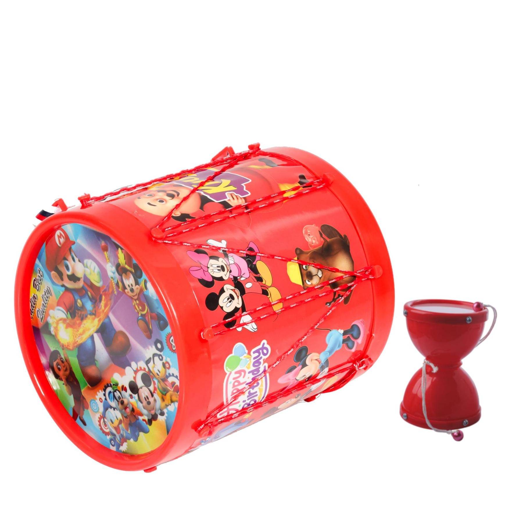    			Musical Damru (7x8.2cm) with Drum (17.4x17.8cm)