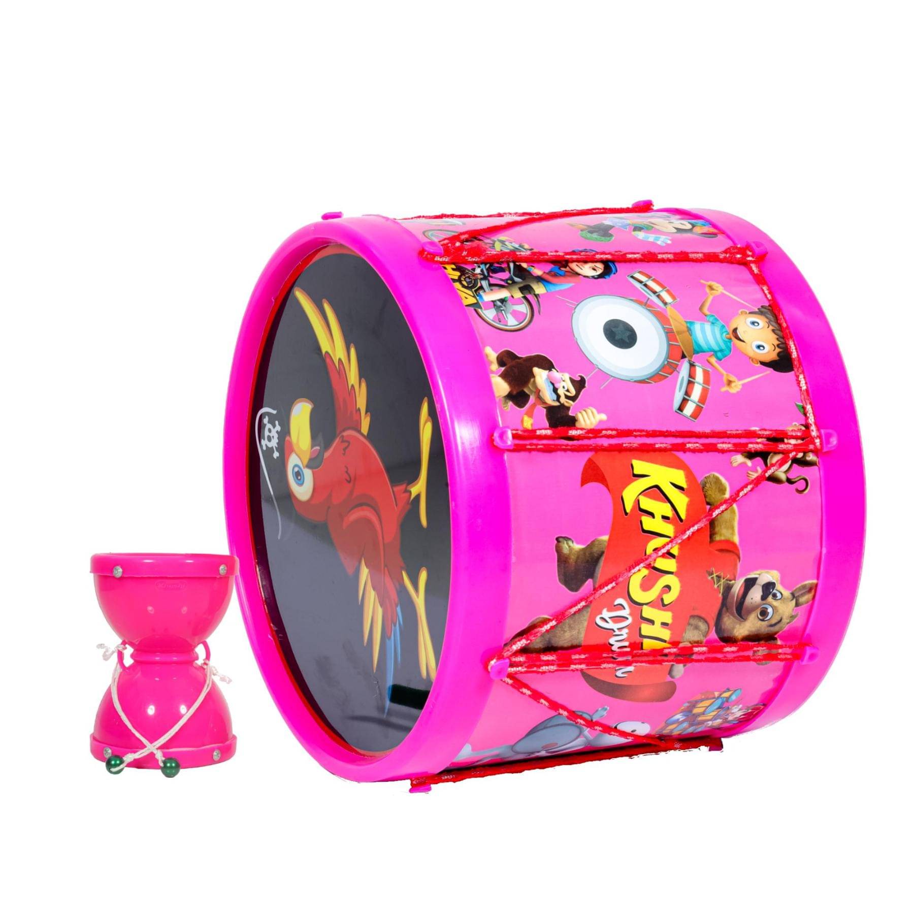     			Musical Damru (7x8.2cm) with Drum (22.3x16.9cm)