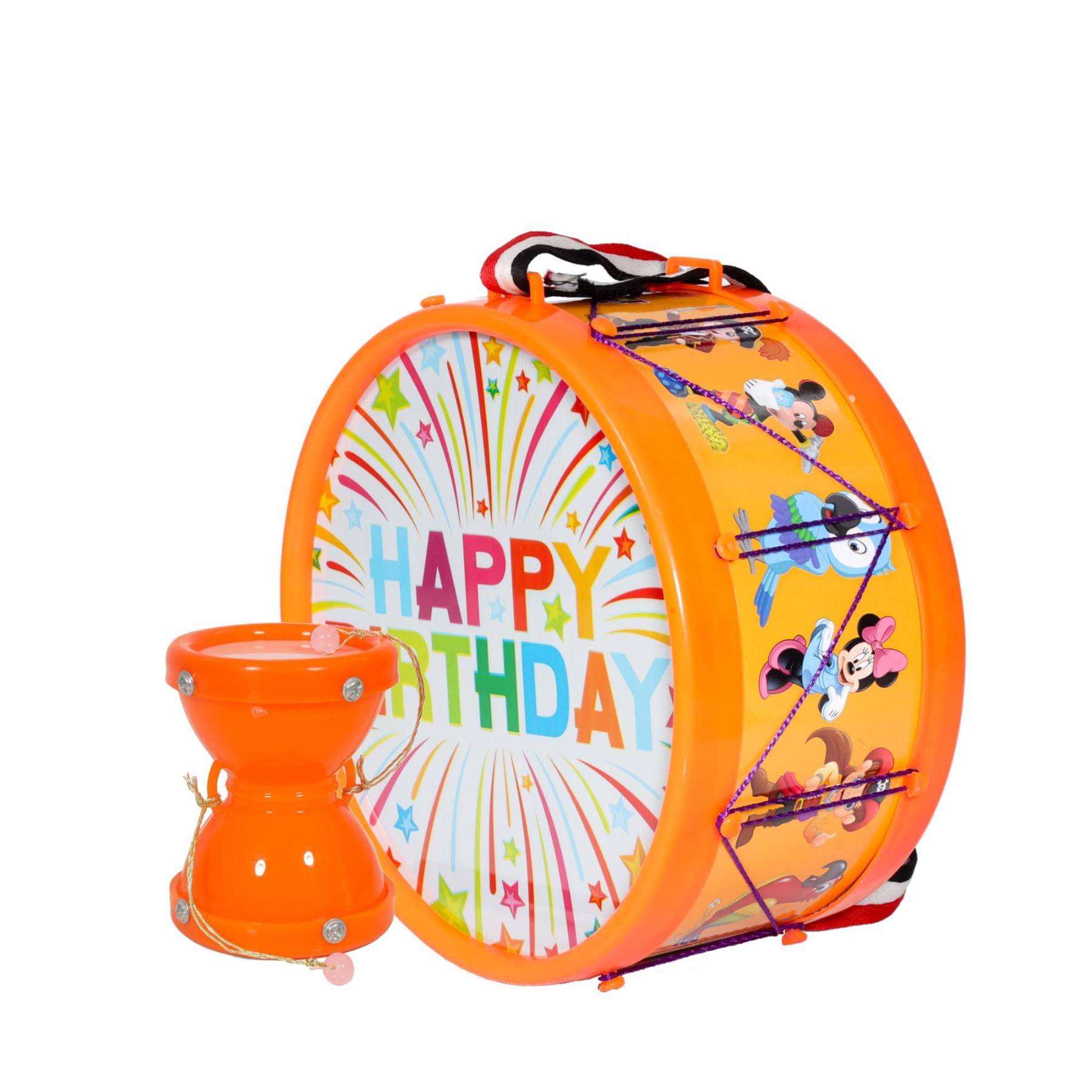     			Musical Damru (8.3x10.2cm) with Drum (20.3x10.7cm)