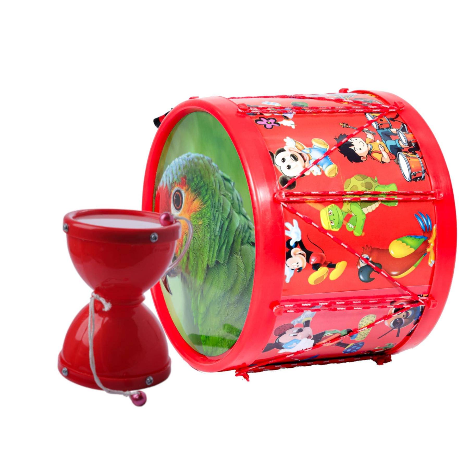     			Musical Damru (9.5x12.9cm) with Drum (22.3x16.9cm)