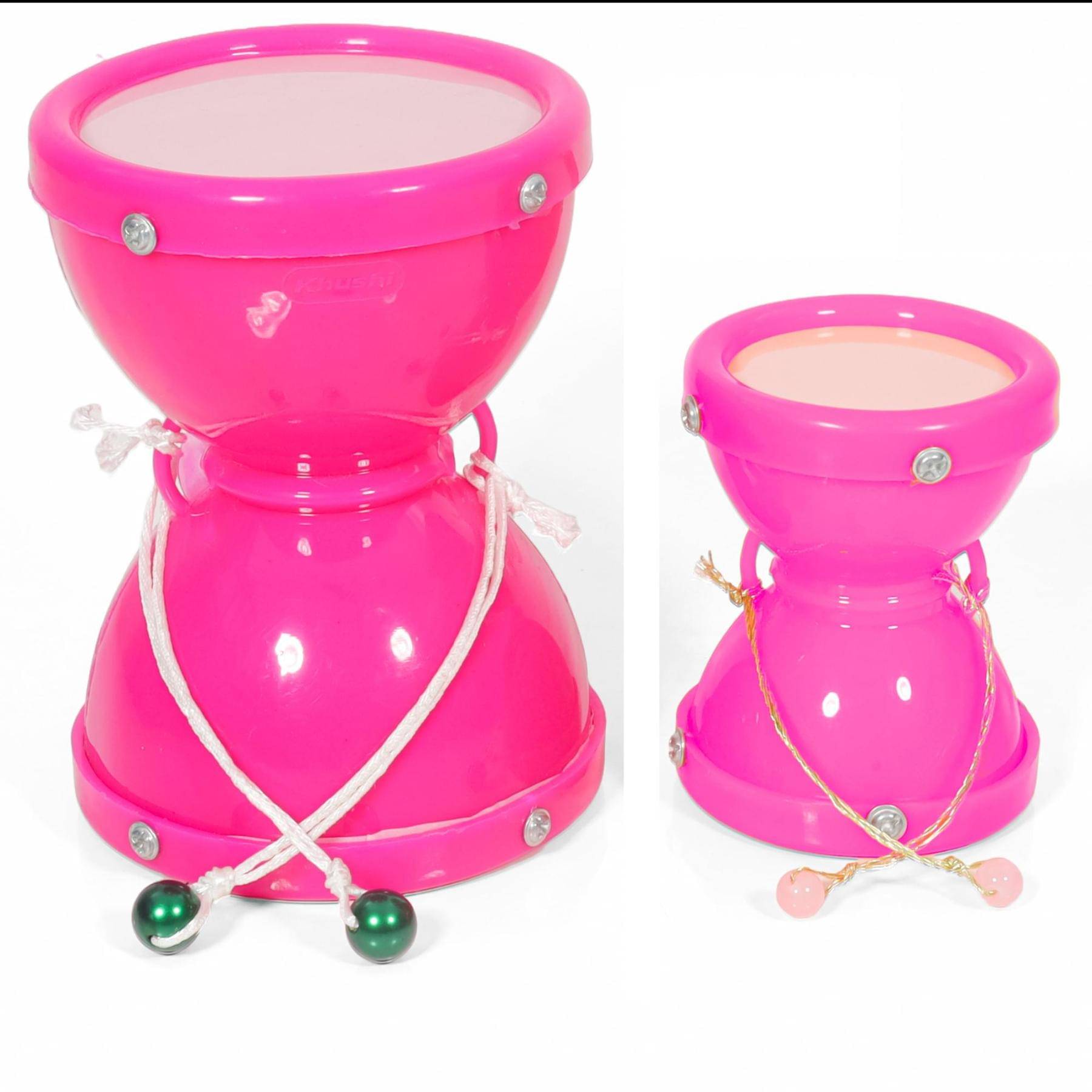     			Musical Damru Combo Of  Small And Big ( 7x8.2 cm, 9.5x12.9 cm )