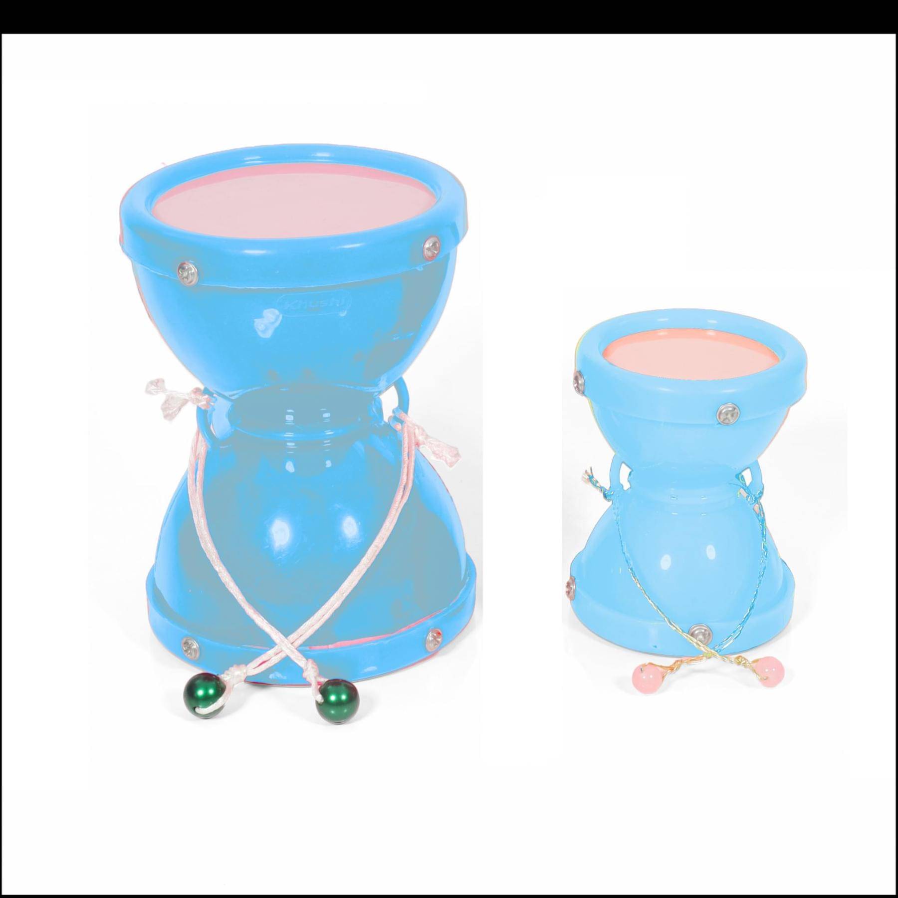     			Musical Damru Combo Of  Small And Big ( 7x8.2 cm, 9.5x12.9 cm )