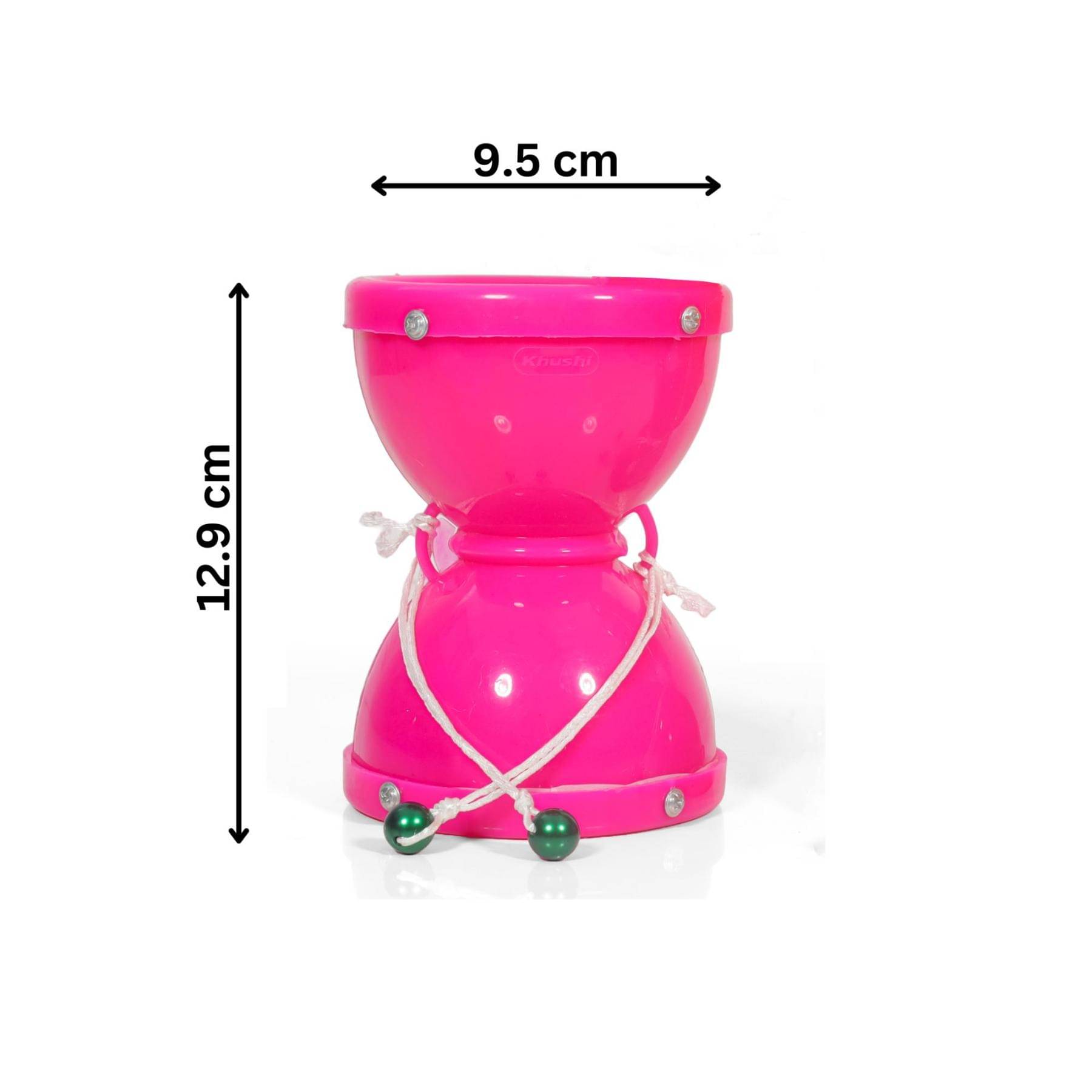     			Musical Damru Combo of Medium and Big ( 8.3x10.2 cm, 9.5x12.9 cm )