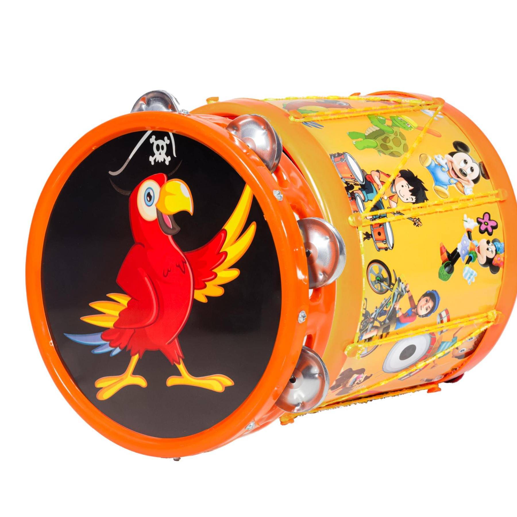     			Musical Khanjari (23.7x5cm) with Drum (22.3x16.9cm)