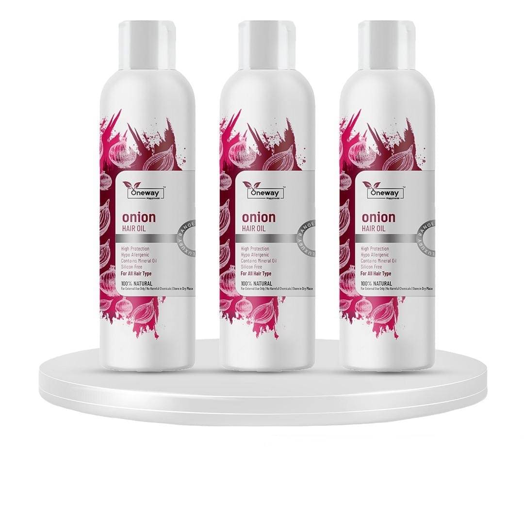 Oneway Happiness Hair Growth Onion Oil 600 ml ( Pack of 3 ) Oneway Happiness Hair Growth Onion Oil 600 ml ( Pack of 3 )