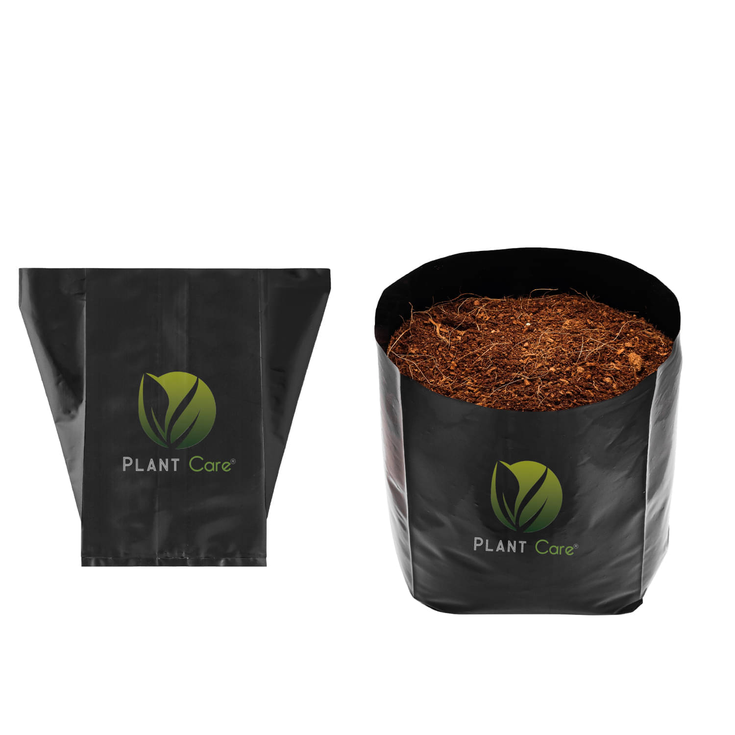 PLANT CARE Big Nursery Poly Bags - Terrace Gardening Planters For Vegetables, Fruits And Flowers (Size-14X14 Inch, 10) PLANT CARE Big Nursery Poly Bags - Terrace Gardening Planters For Vegetables, Fruits And Flowers (Size-14X14 Inch, 10)