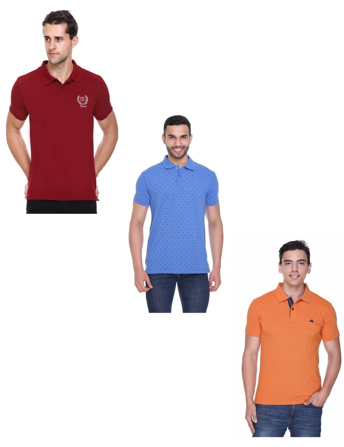 RF RAVES Men Cotton Blend Regular Fit Solid Polo T Shirt ( Multicolor4 ) RF RAVES Men Cotton Blend Regular Fit Solid Polo T Shirt ( Multicolor4 )