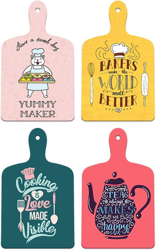 SAF Set of 4 MDF Paddle Board Wall Decor | Kitchen Quote Art with Cute Chef & Tea Designs – Yummy Maker, Bakers Make the World Better | Cooking & Baking Theme Signs for Home SAF Set of 4 MDF Paddle Board Wall Decor | Kitchen Quote Art with Cute Chef & Tea Designs – Yummy Maker, Bakers Make the World Better | Cooking & Baking Theme Signs for Home
