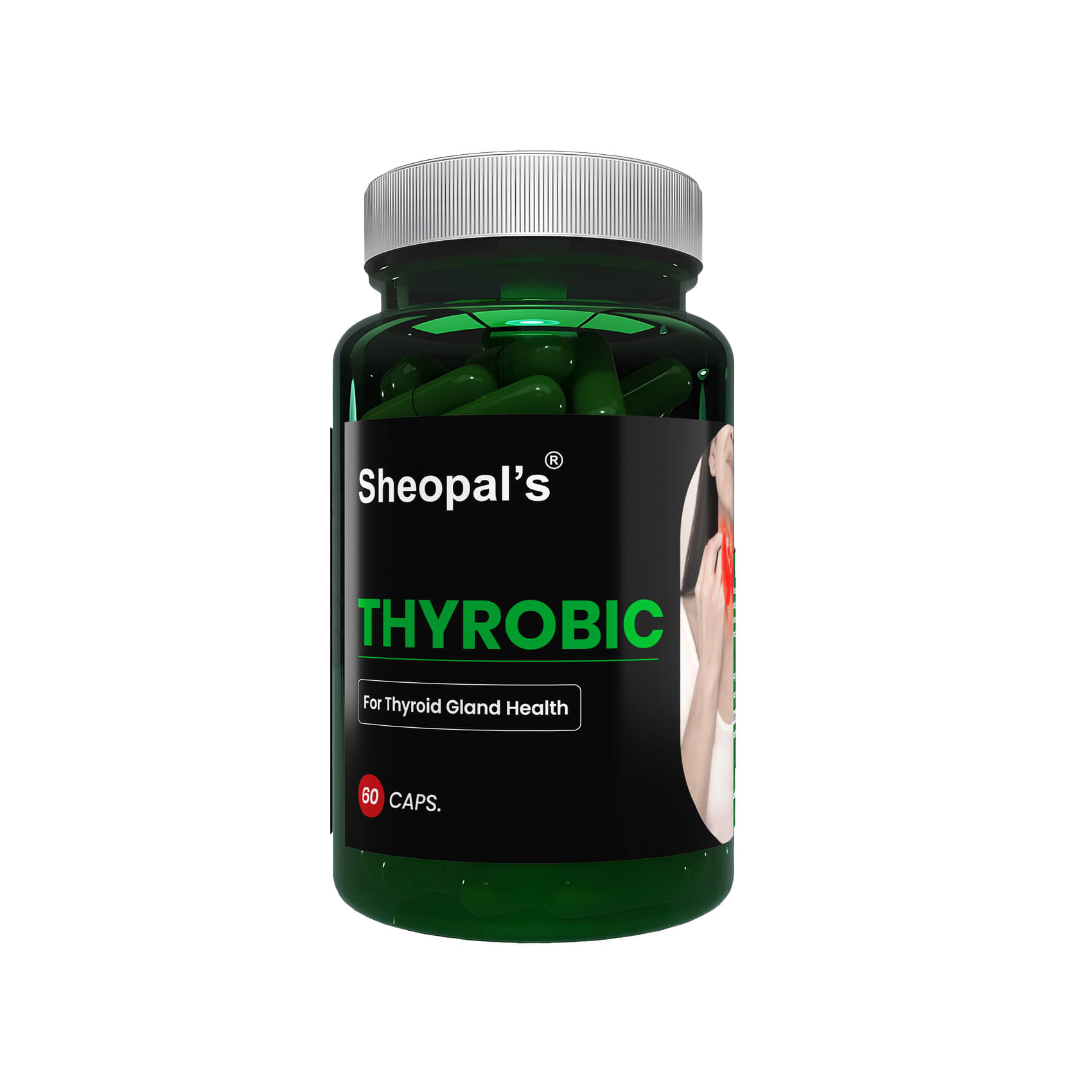     			Sheopals Thyrobic Ayurvedic Capsules – 60 Capsules for Thyroid Health – Enriched with Ashwagandha, Shatavari, Akarkara & More