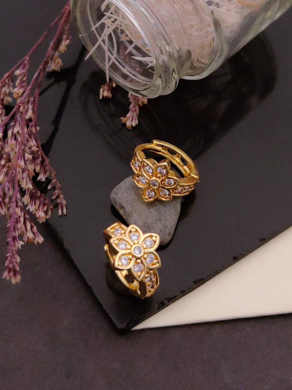 Shivay Fashion Gold Bali Earrings ( Pack of 1 ) - Earrings | Buy online on ZillyBuy