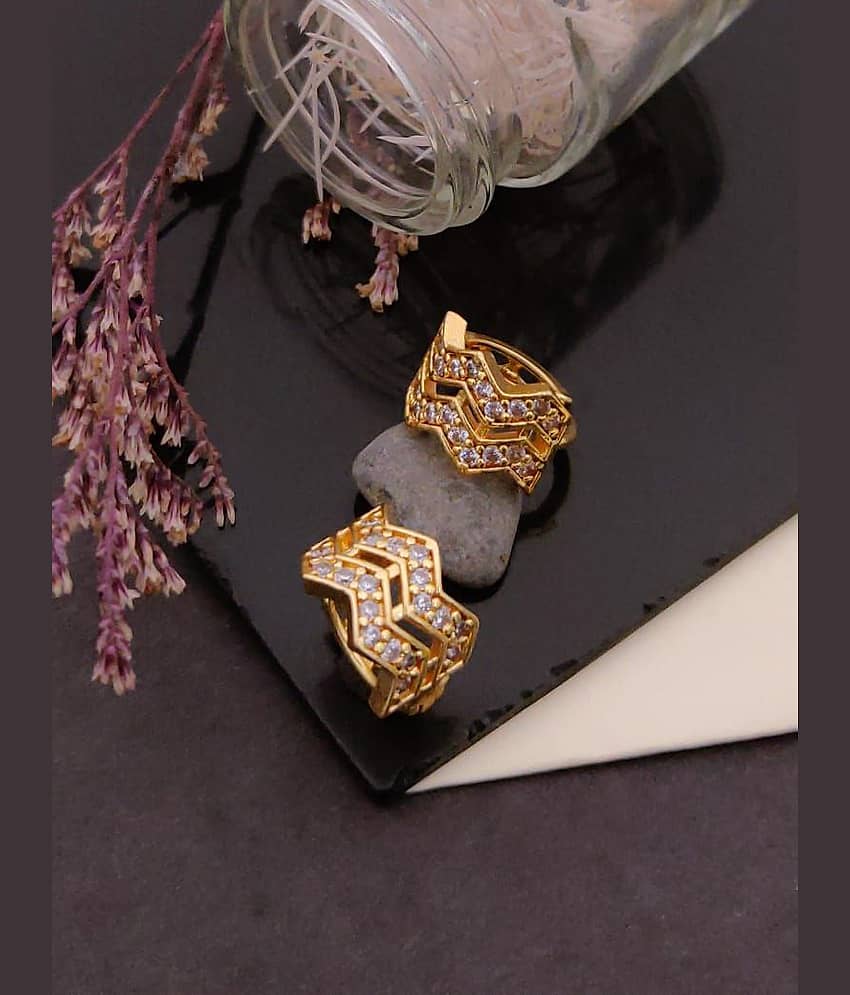 Shivay Fashion Gold Bali Earrings ( Pack of 1 ) - Earrings | Buy online on ZillyBuy
