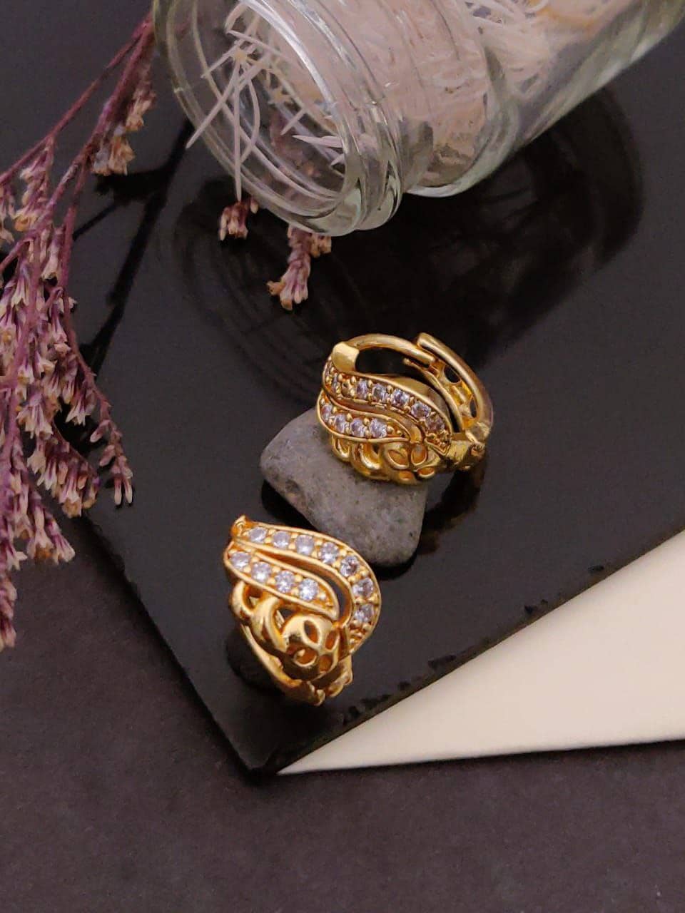 Shivay Fashion Gold Bali Earrings ( Pack of 1 ) - Earrings | Buy online on ZillyBuy
