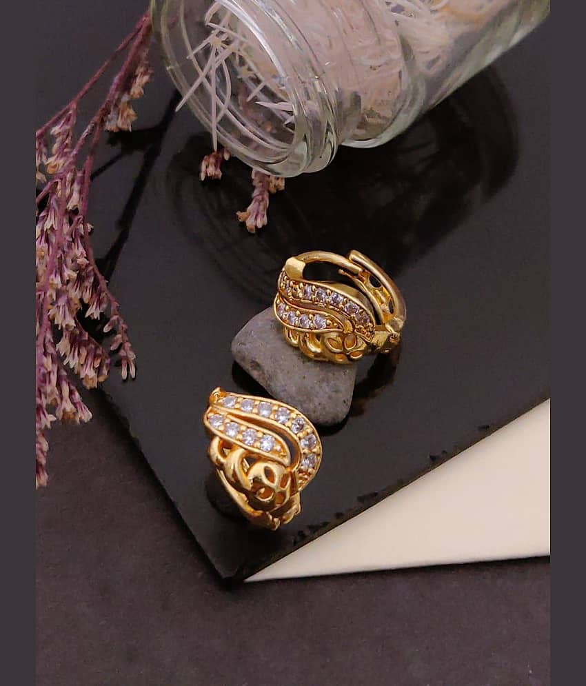 Shivay Fashion Gold Bali Earrings ( Pack of 1 ) - Earrings | Buy online on ZillyBuy