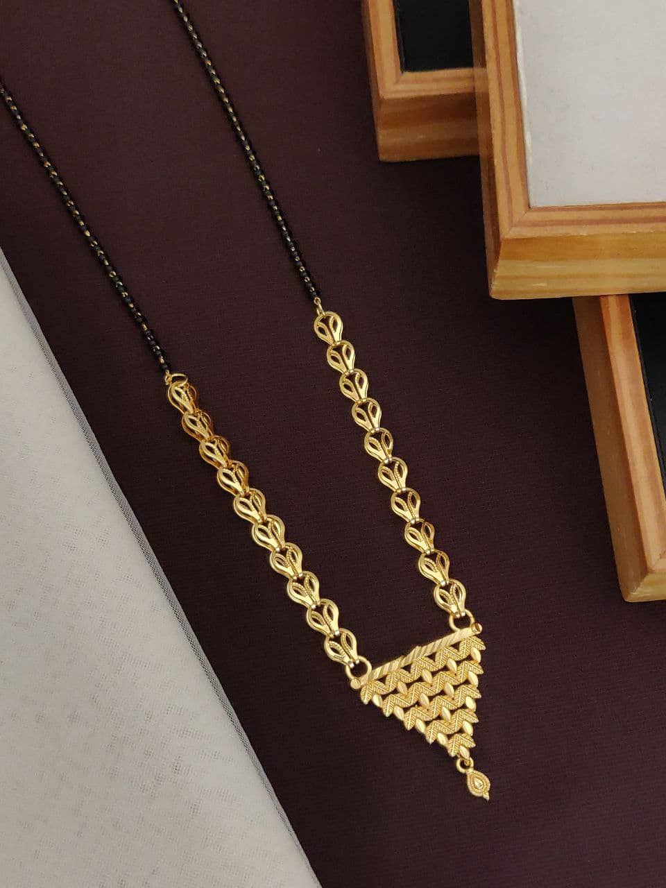 Shivay Fashion Golden Mangalsutra ( Pack of 1 )