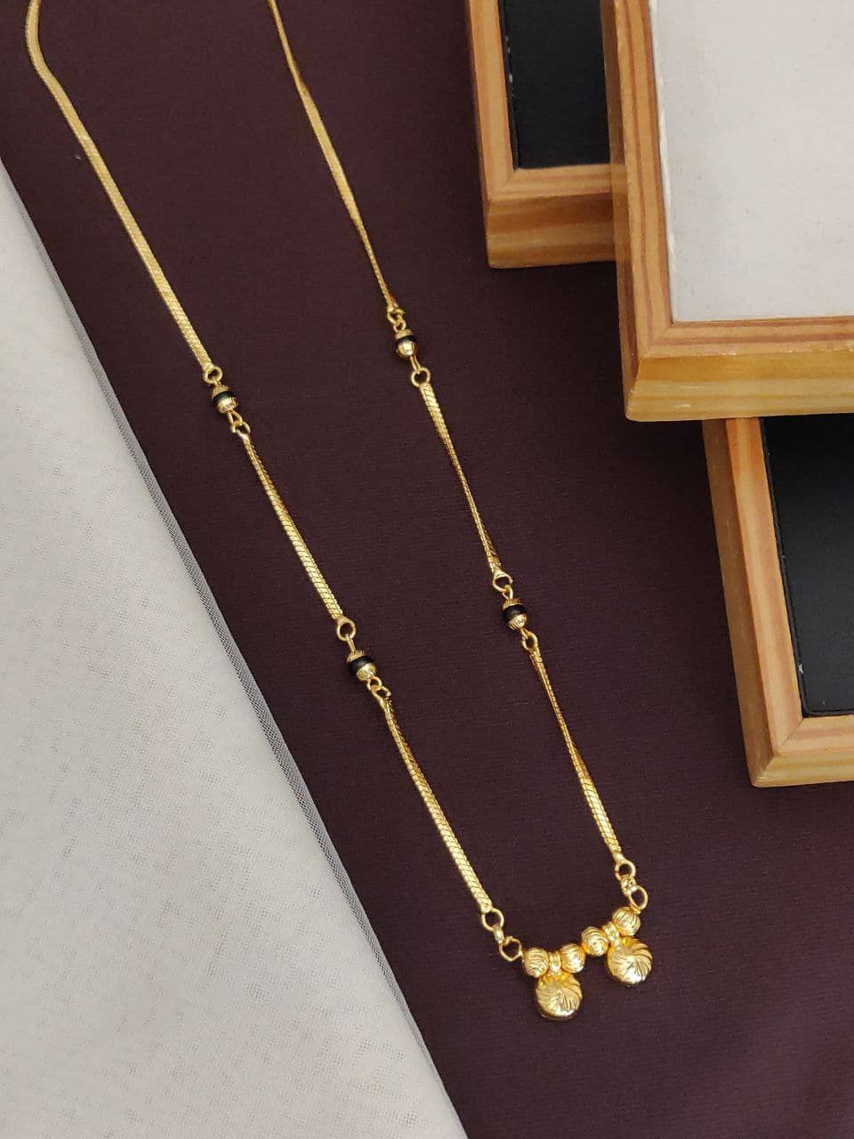 Shivay Fashion Golden Mangalsutra ( Pack of 1 )