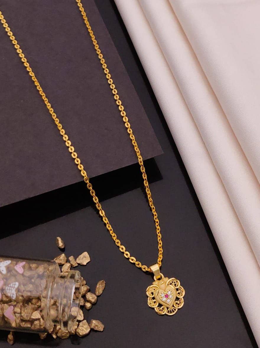 Shivay Fashion Golden Pendant ( Pack of 1 )