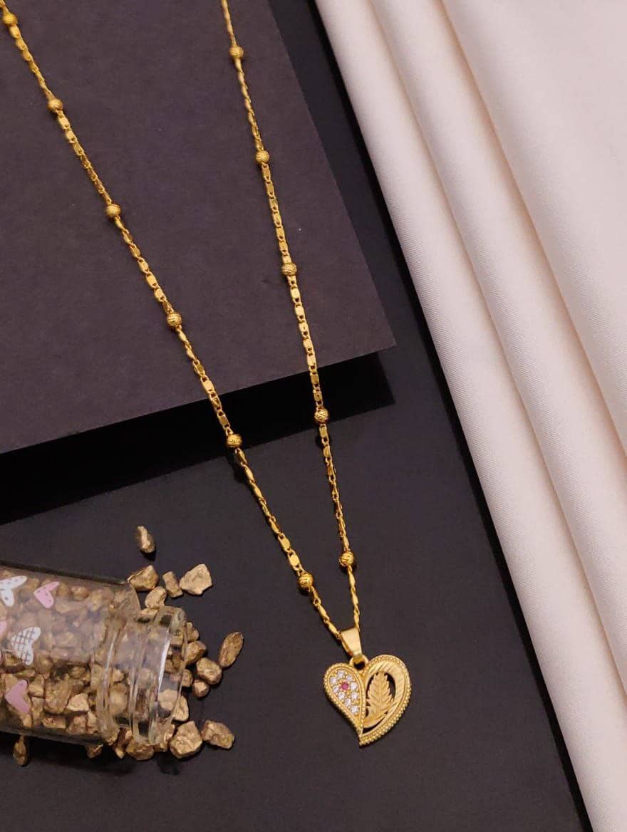 Shivay Fashion Golden Pendant ( Pack of 1 )