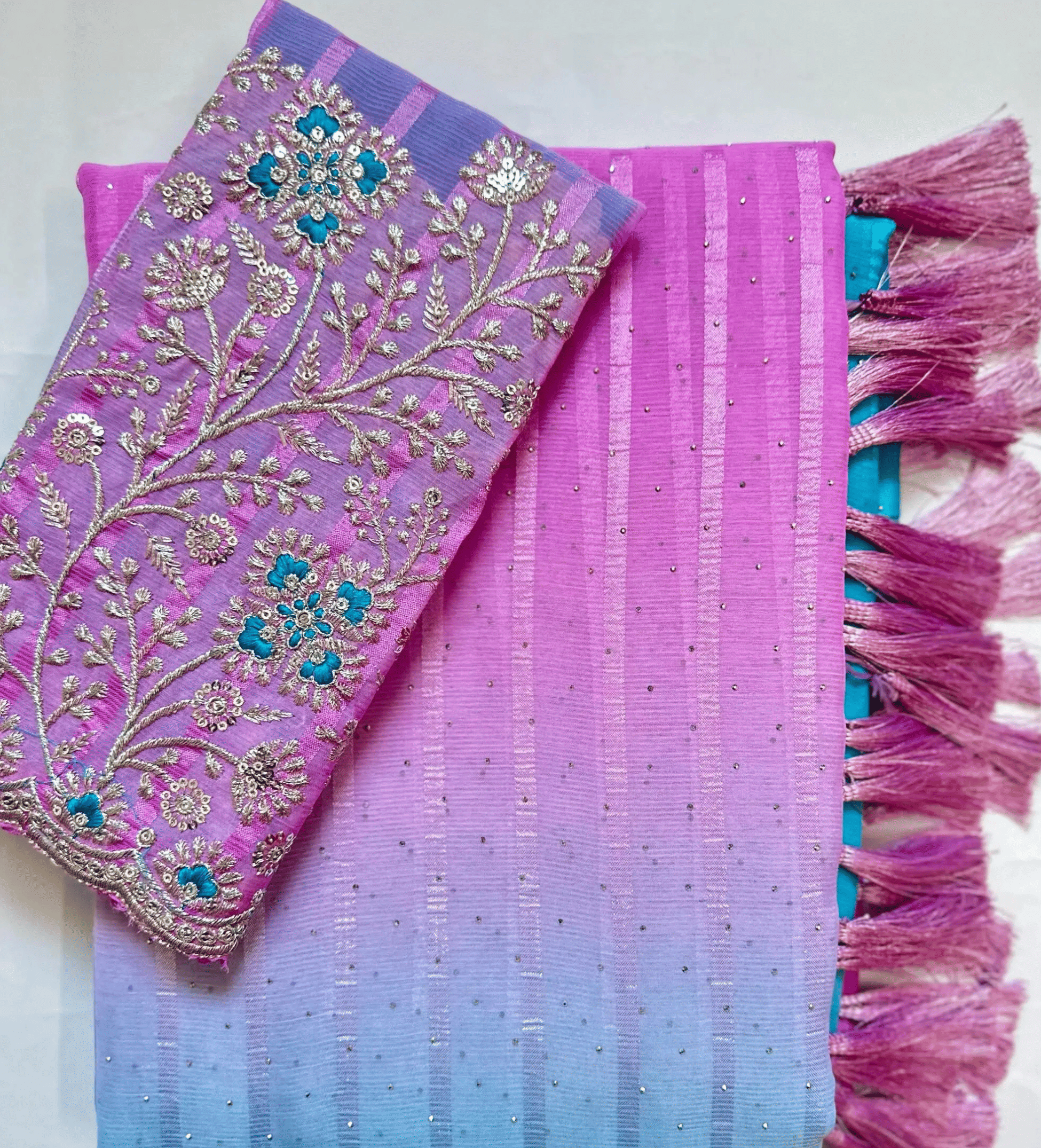     			Shree Sai Enterprise Art Silk Embroidered Mysore Silk Sarees With Unstitched Blouse Piece ( Teal )