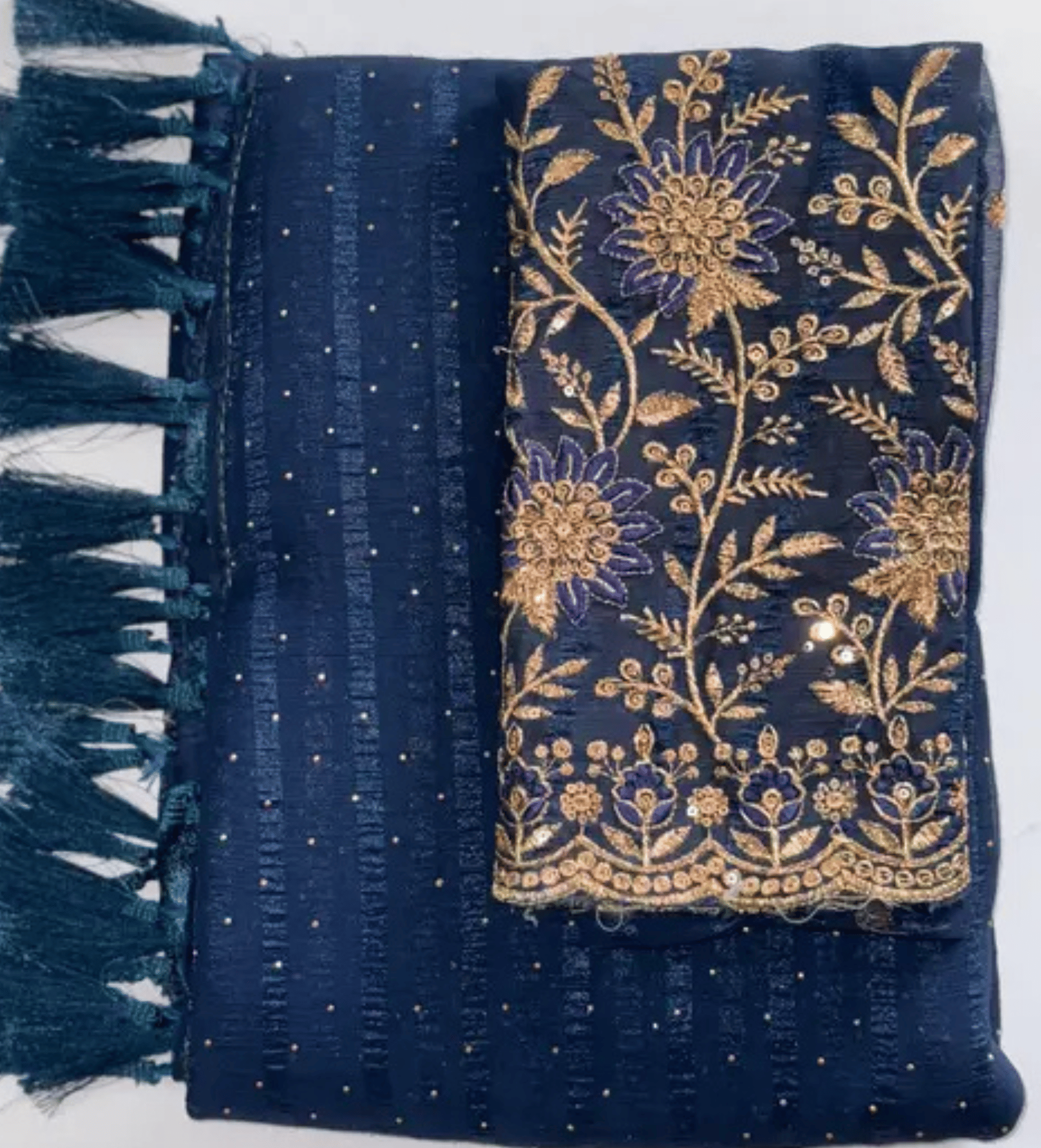 Shree Sai Enterprise Georgette Embroidered Mysore Silk Sarees With Unstitched Blouse Piece ( Blue ) Shree Sai Enterprise Georgette Embroidered Mysore Silk Sarees With Unstitched Blouse Piece ( Blue )