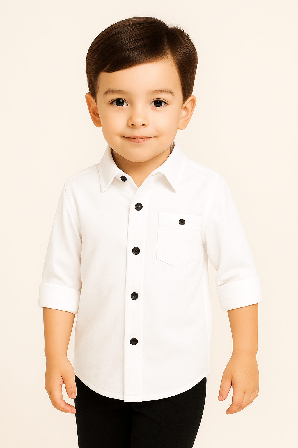     			ZAKAR Pack of 1 Boys Cotton Blend Full Sleeves Shirt ( White )