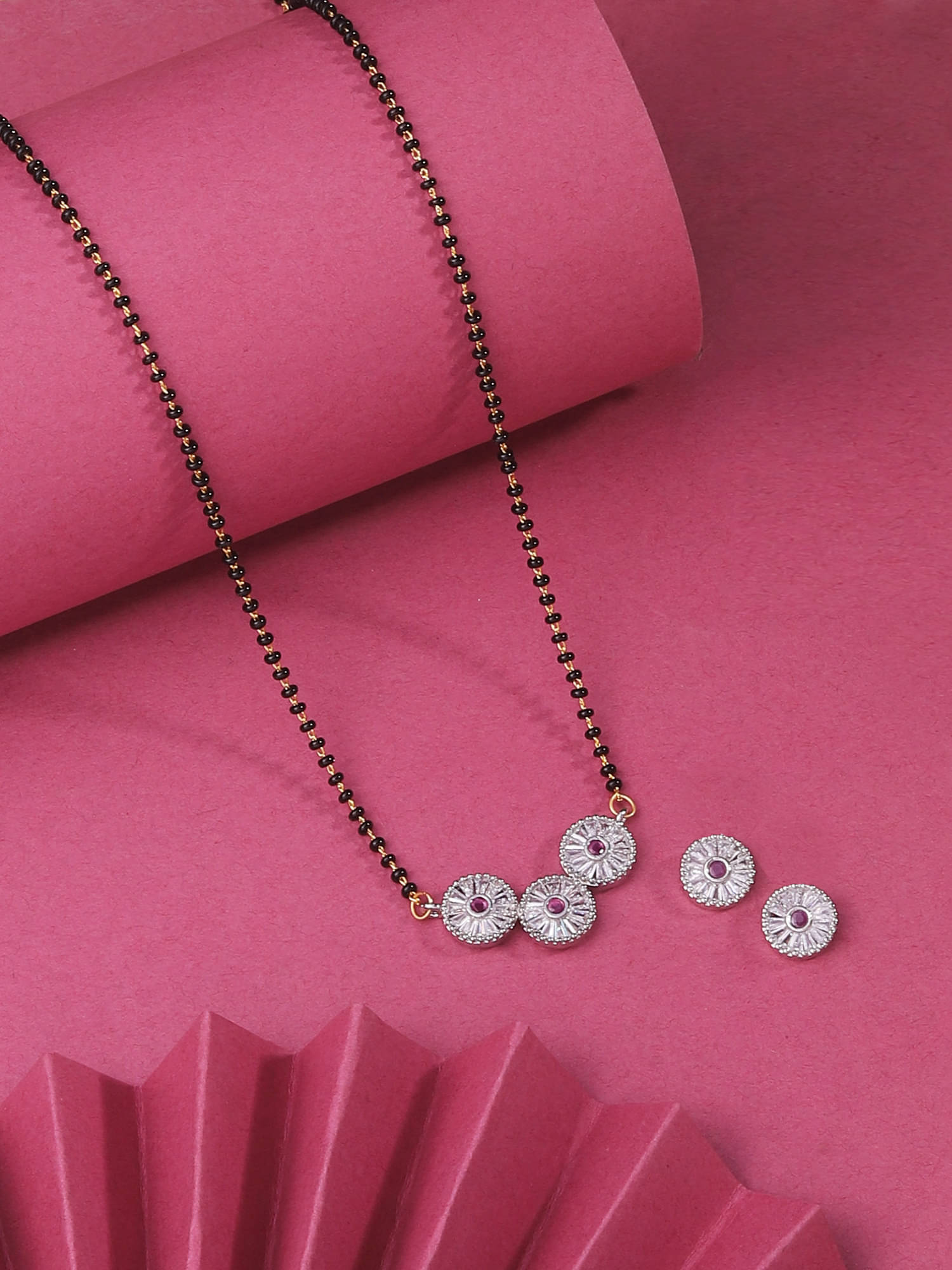    			gilher White Mangalsutra Set ( Pack of 1 )