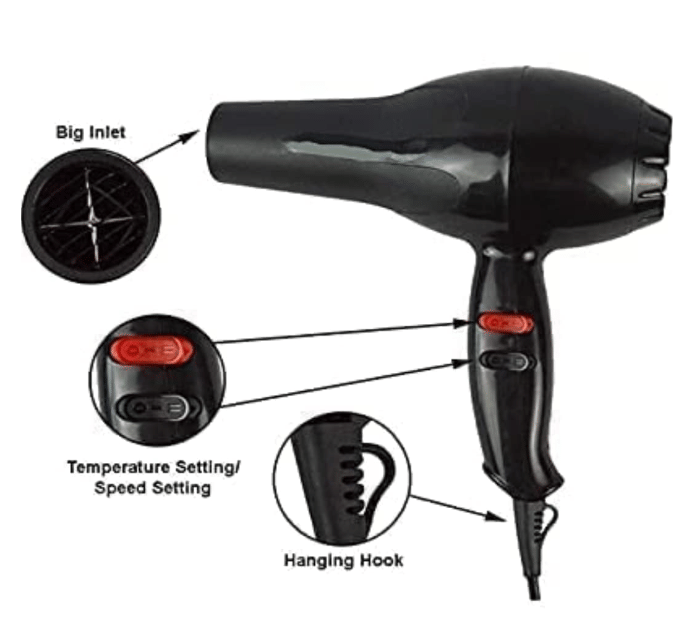     			Genric N 6130 Multicolor 1800W Hair Dryer