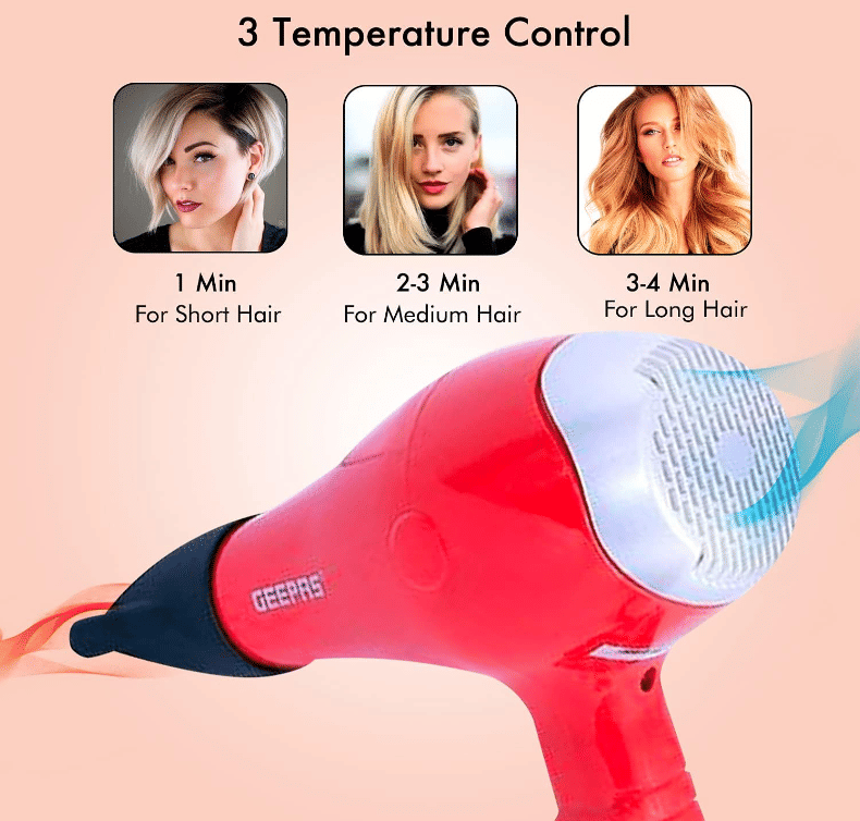     			Genric NS 6130 Multicolor 1800W Hair Dryer