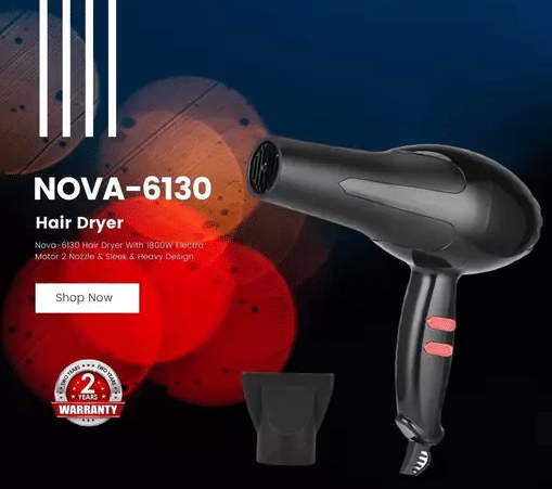     			Genric NS 6130 Multicolor 1800W Hair Dryer
