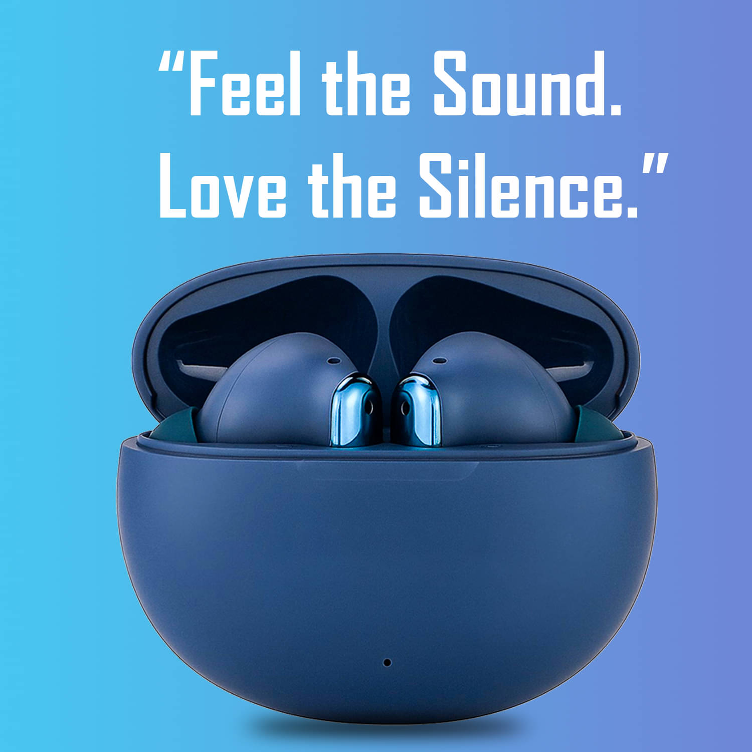     			HUG PUPPY Bluetooth 5.3 Earbuds | Long Battery Life | Touch Control (Blue)