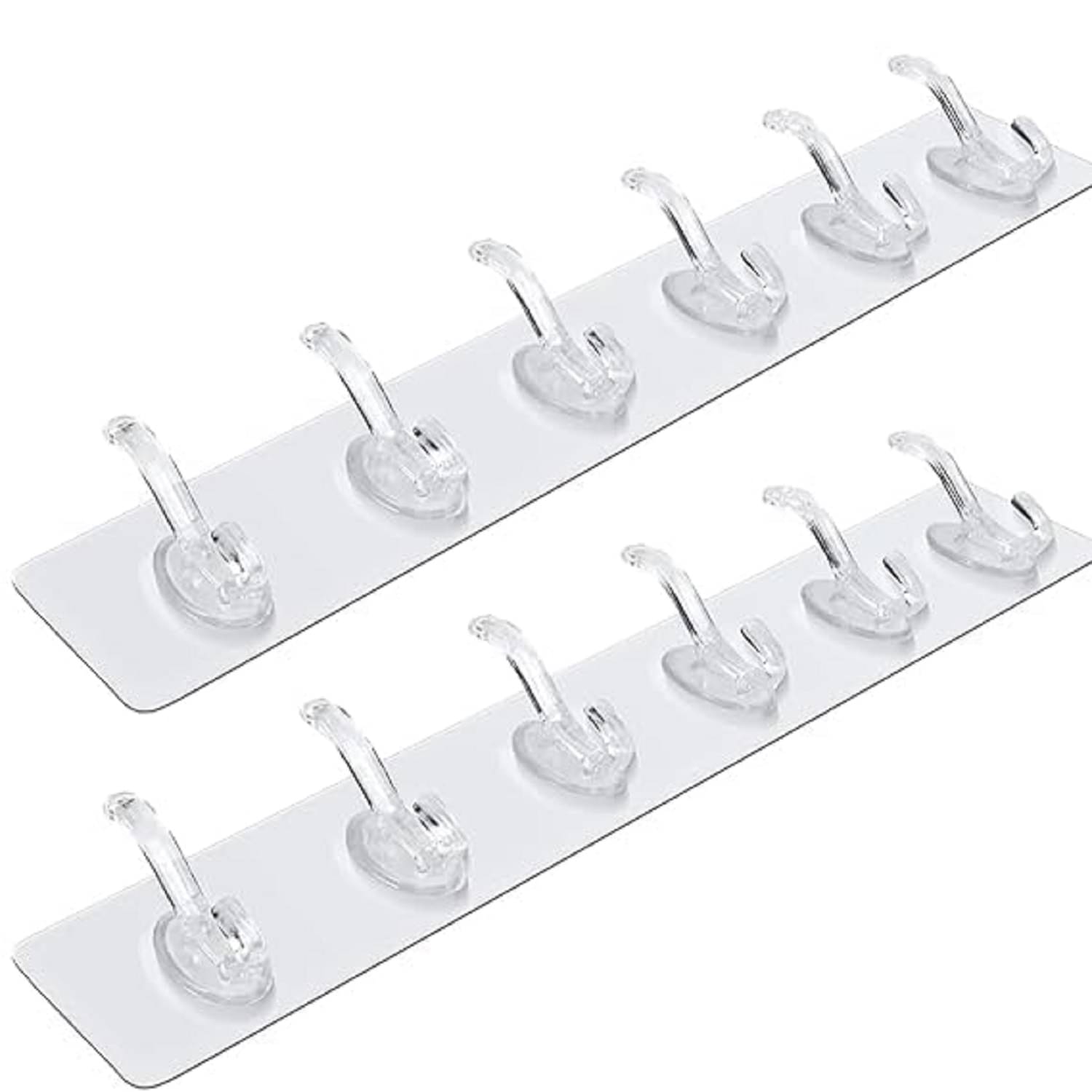     			Hooks for Wall Without Drilling 6 Hook Strip