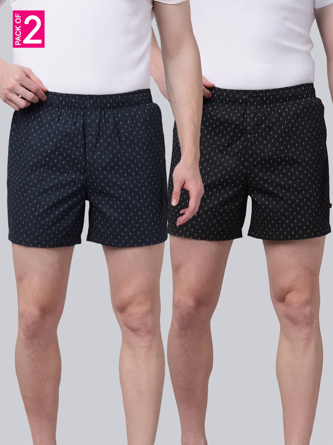     			John Players Pack of 2 Cotton Boxers For Men's ( Multi )