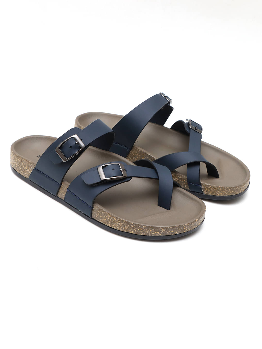     			KANASA Blue Men's Thong Flip Flop