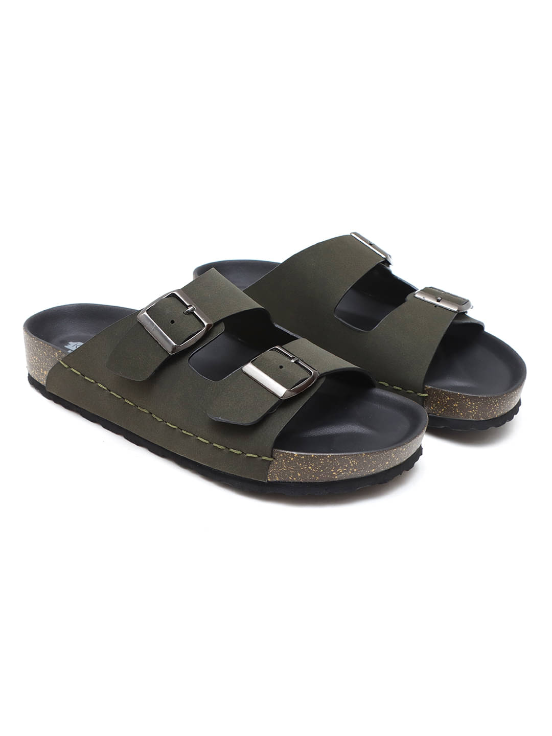     			KANASA Olive Men's Slide Flip Flop