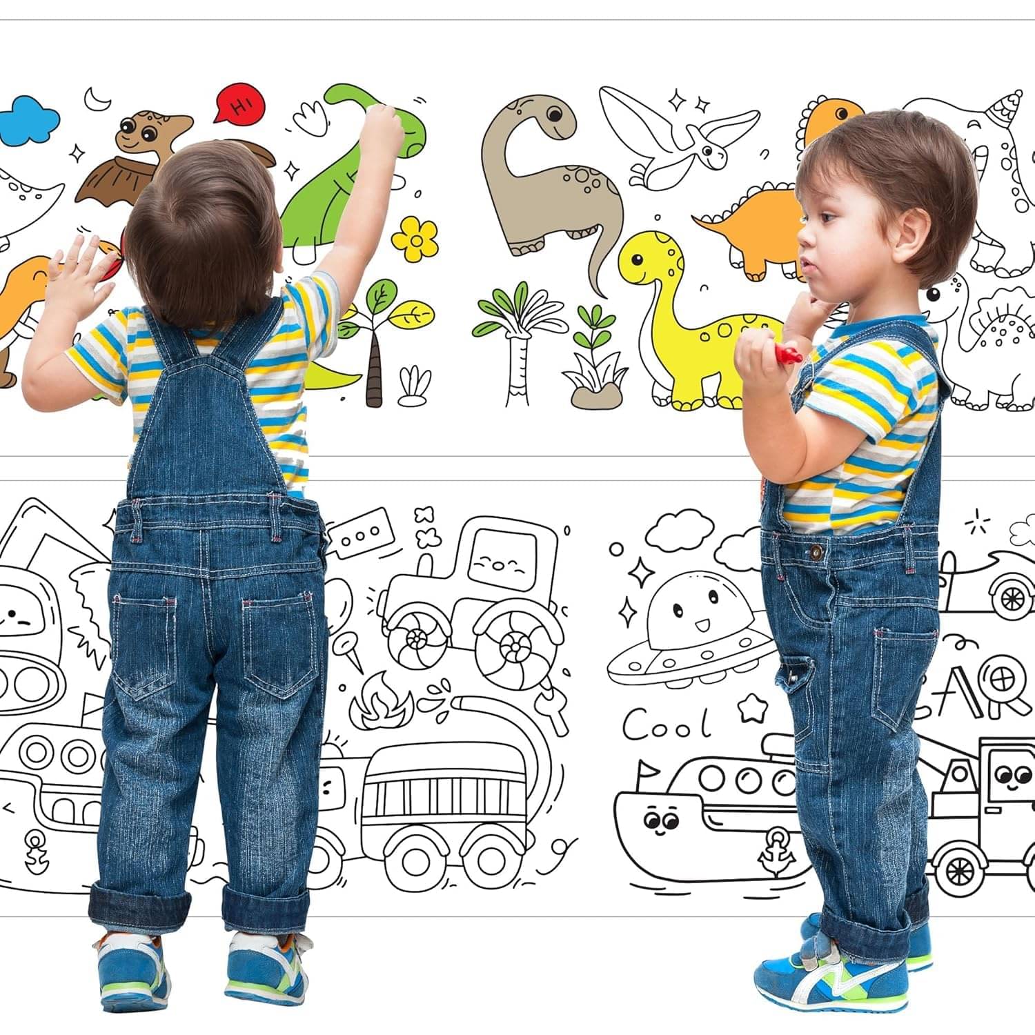     			LOOTWAGON Drawing Paper Roll for Kids, 30 x 300 cm,  Rolls, DIY Painting Drawing Paper Rolls for Toddler, Ideal Gift for Class Home Birthday Party