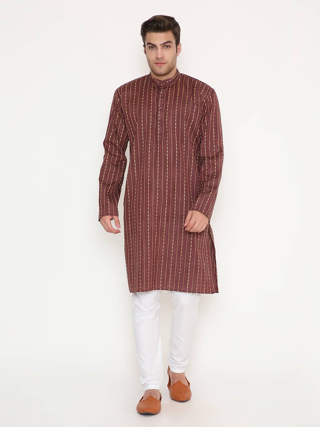 Maharaja Maroon Viscose Regular Fit Men's Kurta Pyjama Set ( Pack of 1 ) Maharaja Maroon Viscose Regular Fit Men's Kurta Pyjama Set ( Pack of 1 )